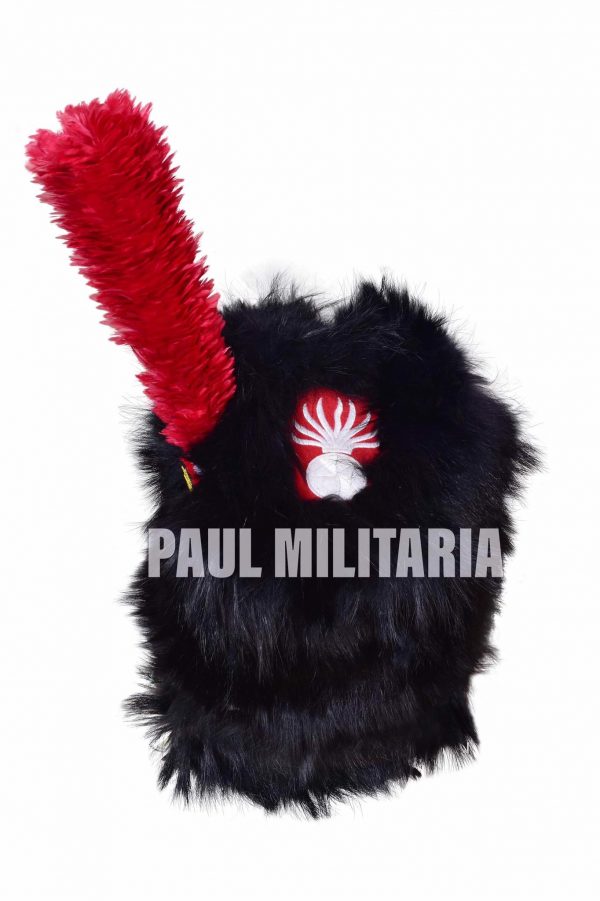 Napoleonic Bearskin hat for infantry of guard, Officer Shako Paul